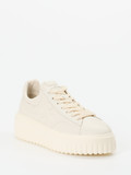Hogan – Plateau-Sneaker aus Lammleder Cremeweiß