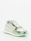 THE HOFF BRAND – Sneaker aus Metallicleder in Silber