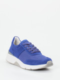 Gabor Comfort – Komfort-Sneaker aus Velours und Mesh blau