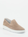 Floris van Bommel – Loafer aus Veloursleder Sandbeige