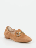 Konstantin Starke – Loafer aus Veloursleder Cognac