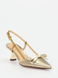 Konstantin Starke – Slingback-Pumps aus Metallicleder Gold