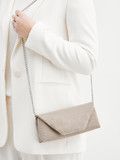 Konstantin Starke – Clutch aus Textil in Champagner