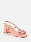 Konstantin Starke – Slingback-Pumps aus Veloursleder rosé