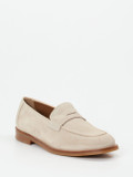 Konstantin Starke – Loafer aus Veloursleder Beigegrau