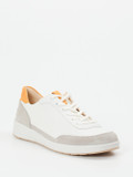 Ganter – Sneaker aus Leder und Veloursleder weiß