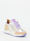 Piedi Nudi – Low-Top-Sneaker aus Metallicleder multicolor