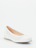 Gabor Comfort – Ballerinas aus Kalbleder weiß
