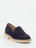 Mannori – Loafer aus Veloursleder Dunkelblau