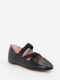 Pretty Ballerinas – Riemchen-Ballerinas aus Lammleder Schwarz