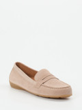 Gabor – Loafer aus Veloursleder in Beige