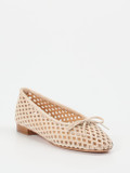 Unützer – Ballerinas aus Veloursleder beige