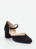 Hassia – Mary-Jane-Pumps aus Veloursleder schwarz