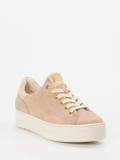 Paul Green – Plateau-Sneaker aus Nubukleder in Beige