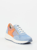 Solidus – Komfort-Sneaker aus Veloursleder Pastellblau