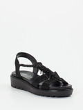 Ara - Sandalette aus geprägtes Leder in schwarz