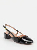 Konstantin Starke – Slingback-Pumps aus Lackleder Schwarz