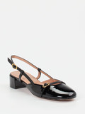 Konstantin Starke – Slingback-Pumps aus Lackleder Schwarz