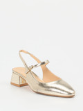 Konstantin Starke – Slingback-Pumps aus Metallicleder Gold