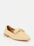 Andrea Puccini – Slipper aus Lammleder in Beige
