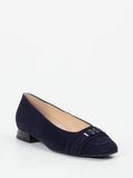 Hassia - Ballerina aus Veloursleder in blau