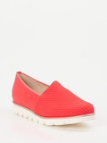 Hassia – Komfort-Slipper aus Textil in Korallrot