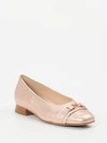 Hassia - Ballerina aus Metallic in beige