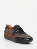 Galizio Torresi – Sneaker aus Kalbleder Schwarz-Multi