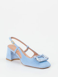 Konstantin Starke – Slingpumps aus Veloursleder hellblau