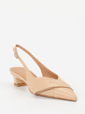 Andrea Puccini – Slingpumps aus Lammleder beige