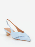 Andrea Puccini – Slingback-Pumps aus Lammleder Pastellblau