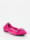 Kennel & Schmenger – Ballerinas aus Veloursleder pink