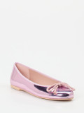 Pretty Ballerinas – Ballerinas aus Synthetik in Flieder-Metallic