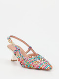 Konstantin Starke – Slingback-Pumps aus Lammleder multicolor