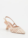 Konstantin Starke – Slingpumps aus Flechtleder beige