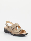 Finn Comfort - Sandalette aus Metallic in beige
