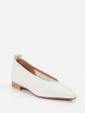 Donna Carolina – Ballerinas aus Kalbleder Offwhite