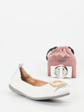 La Ballerina – Ballerinas aus Lammleder Off-White