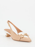 Andrea Puccini – Slingback-Pumps aus Lammleder Beige