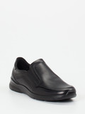 Ecco – Komfort-Slipper aus Kalbleder schwarz
