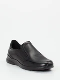 Ecco - Slipper aus Kalbleder in schwarz