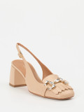 Andrea Puccini – Slingback-Pumps aus Lammleder beige