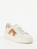 Santoni - Sneaker aus Kalbleder in weiß