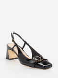 Konstantin Starke – Slingback-Pumps aus Lackleder Schwarz