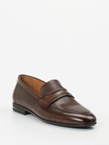 Konstantin Starke – Loafer aus geprägtem Leder Braun