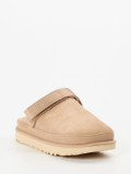 UGG – Hausschuh-Clog aus Veloursleder beigebraun