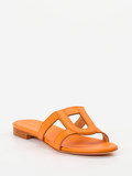 Unützer – Slides aus Kalbleder in Orange
