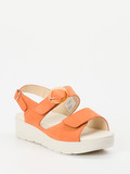 Solidus – Sandale aus Nubukleder Orange