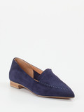 Donna Carolina – Loafer aus Veloursleder in Dunkelblau