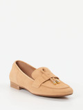 Donna Carolina – Loafer aus Veloursleder in Beige